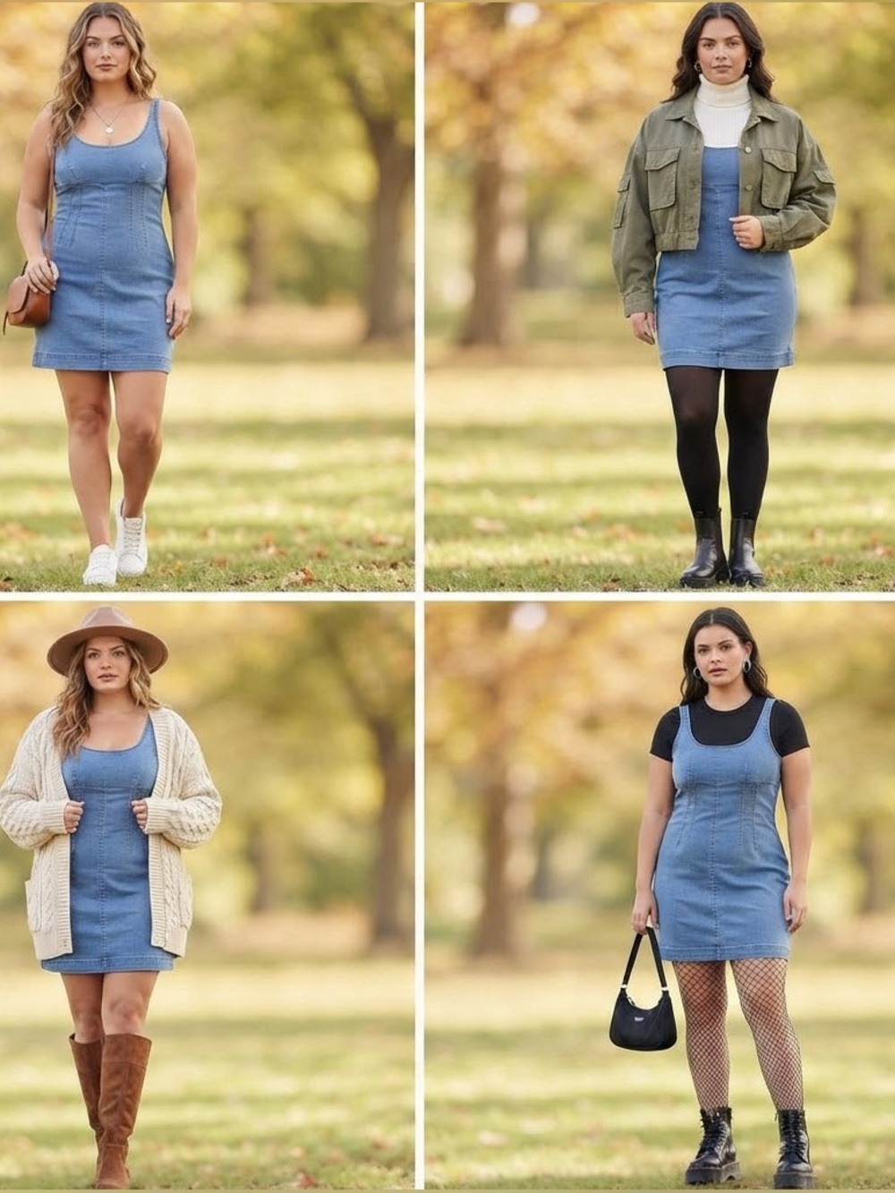No Boundaries Y2K Blue Stretch Denim Mini Dress / Bodycon Jumper—Size L (12-14)